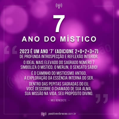 7 ~ Ano do Místico, por Meg Benedicte