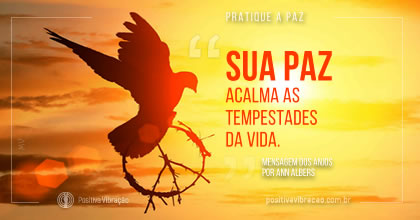 Por favor pratique a paz .... Mensagem dos Anjos por Ann Albers