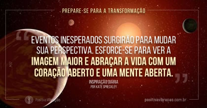 Prepare-se para a Transformação, Inspiração Diária de Kate Spreckley