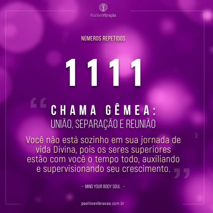 1111 Chama Gêmea: União, Separação e Reunião, por Mind Your Body Soul