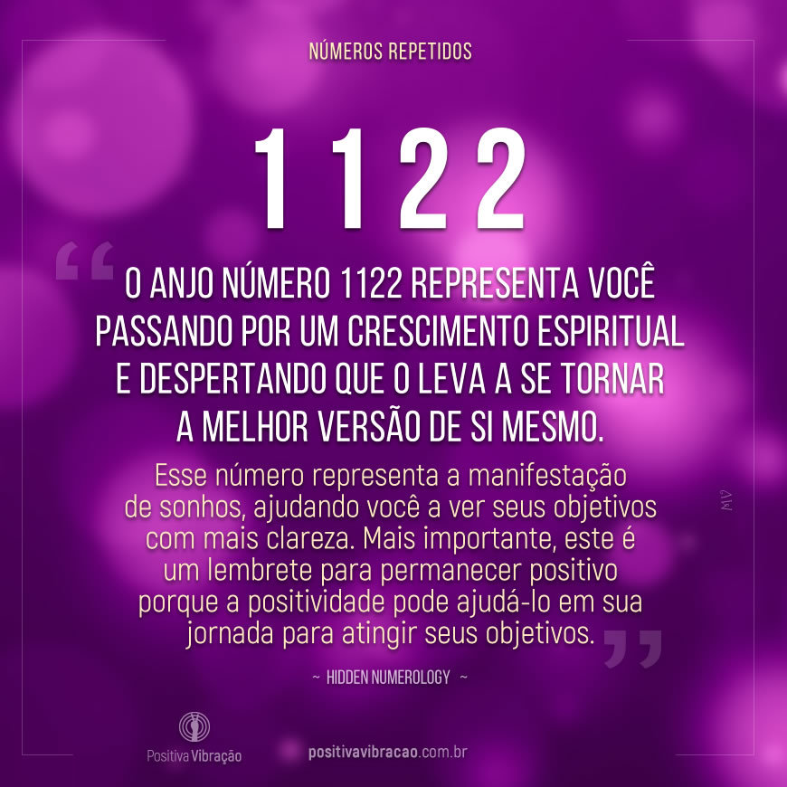 Números de Anjo 1122, por Hidden Numerology