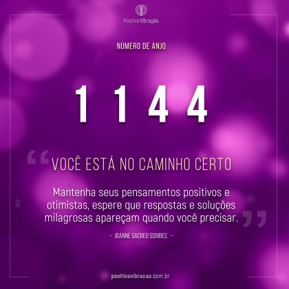 Números de Anjo 1144, por Joanne Sacred Scribes