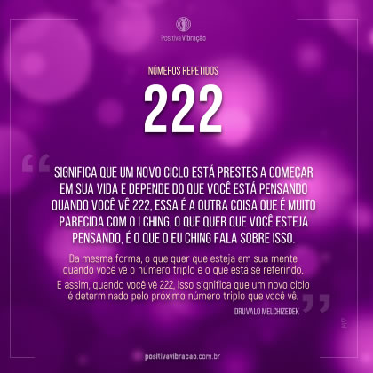 Números Repetidos 222, por Druvalo Melchizedek