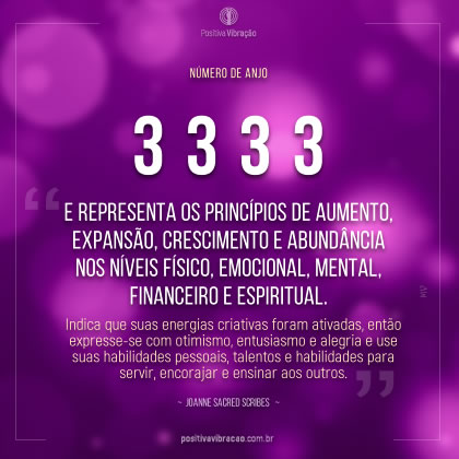 Números de Anjo 3333, por Joanne Sacred Scribes