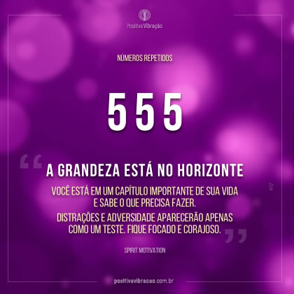 Números Repetidos 555, por Spirit motivation